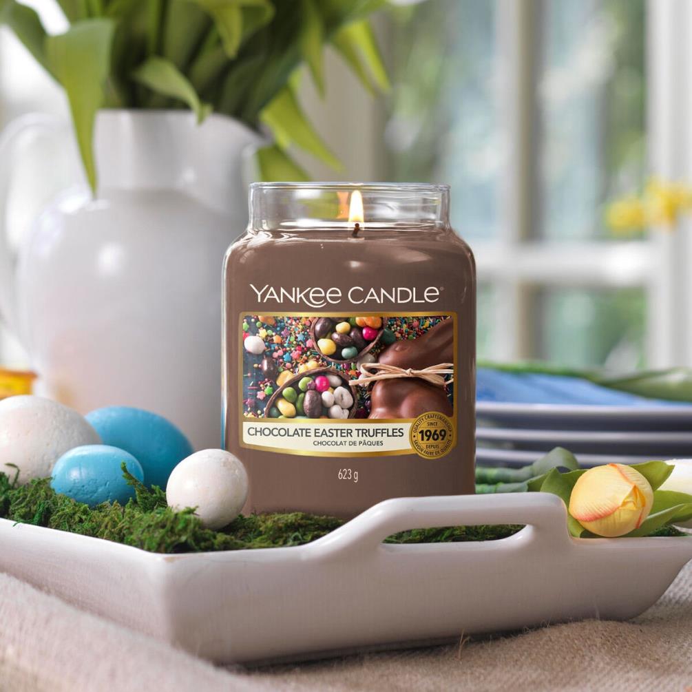 Yankee Candle Chocolate Easter Truffles Large Jar Extra Image 1